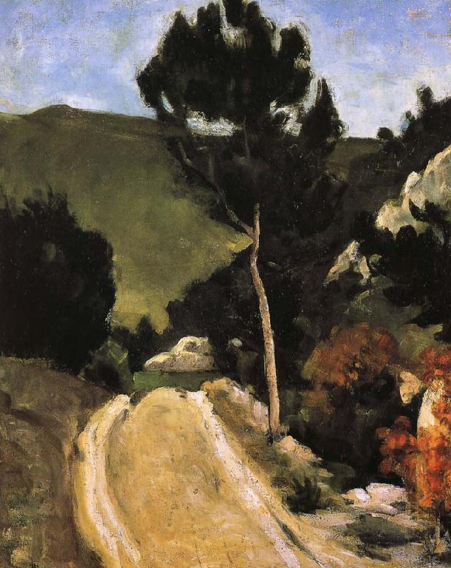 Paul Cezanne road Provence oil painting image